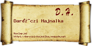 Daróczi Hajnalka névjegykártya